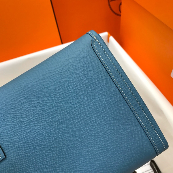 HERMÈS JIGE ELAN 29 EPSOM BLUE JEAN