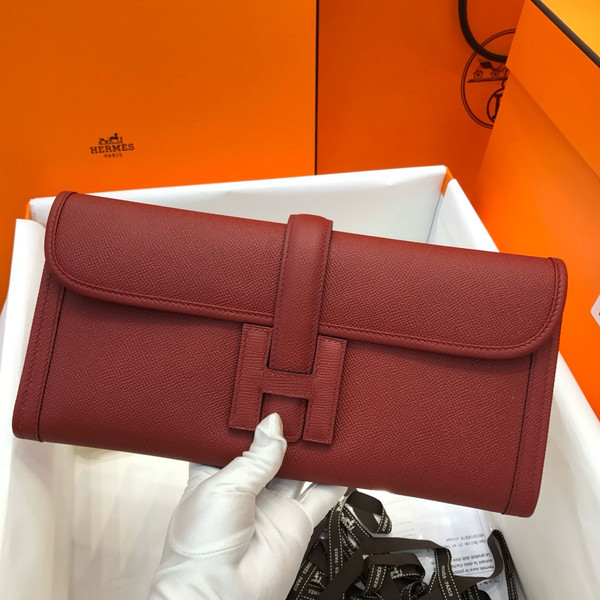 HERMÈS JIGE ELAN 29 EPSOM RUBY