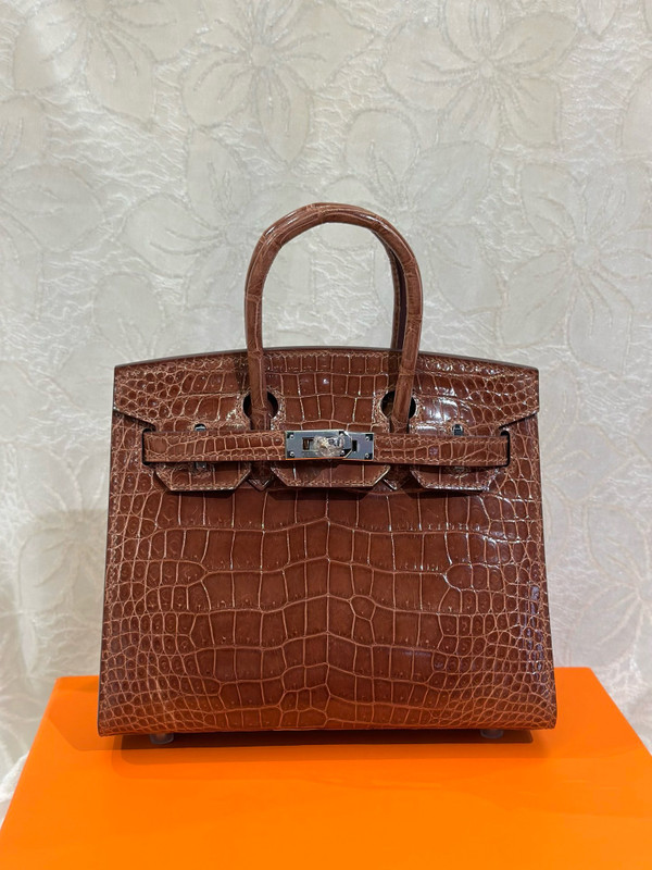 Hermès Birkin 20 Miel  Alligator Palladium Hardware