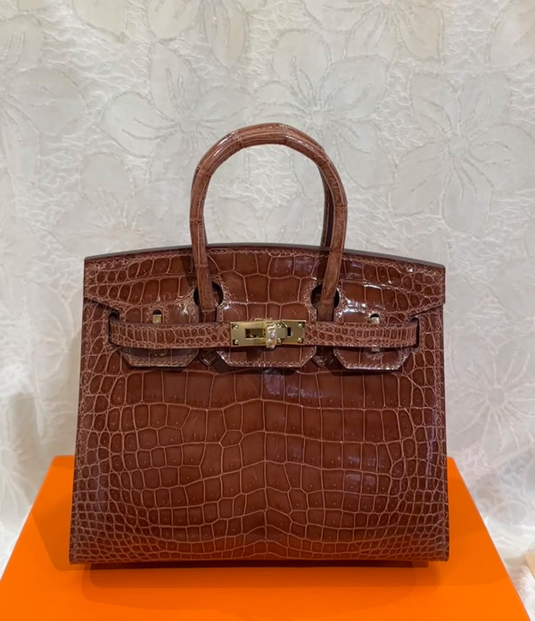 Hermès Birkin 20 Miel  Alligator Gold Hardware
