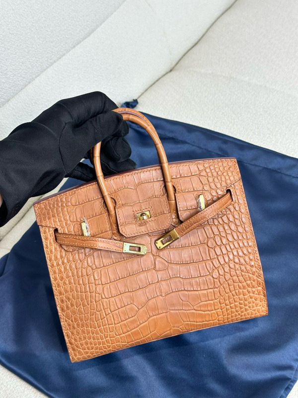 Hermès Birkin 20 Gold  Alligator Gold Hardware