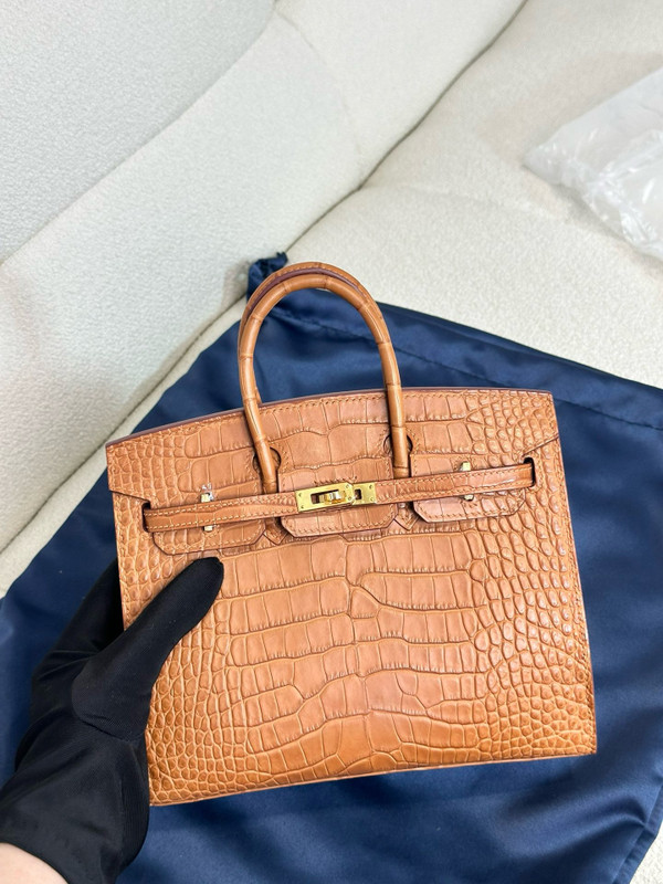Hermès Birkin 20 Gold  Alligator Gold Hardware