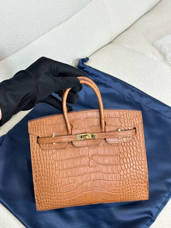 Hermès Birkin 20 Gold  Alligator Gold Hardware