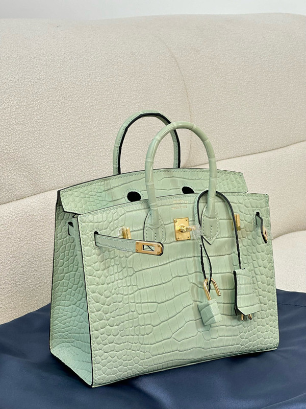 Hermès Birkin 20 Mint Alligator Gold Hardware