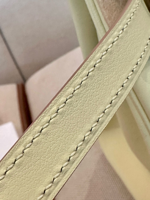 Hermes BIRKIN25 JAUNE MILTON I8 Birkin 25 cm Swift Palladium Hardware