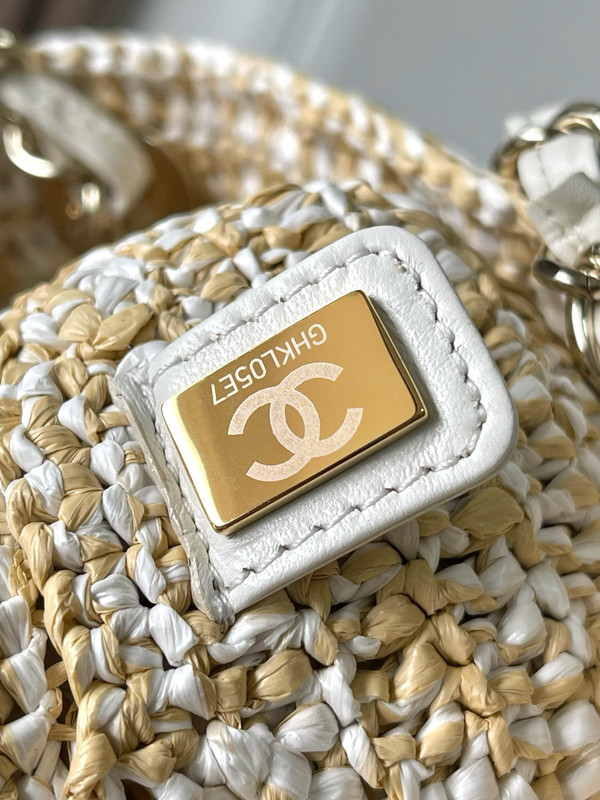 Chanel Small Raffia SHOPPING BAG BEIGE