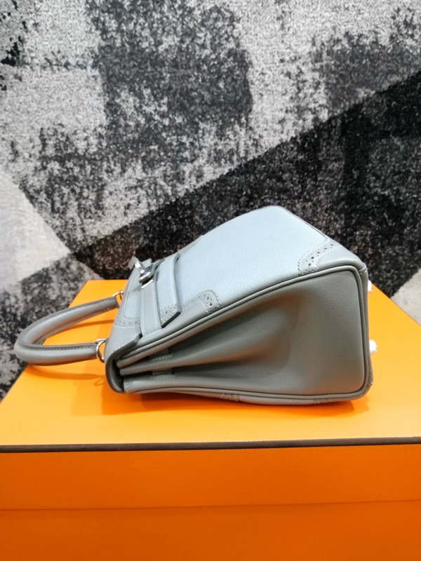 Hermès Bule Glacier Kelly Lace 25  Togo Palladium Hardware