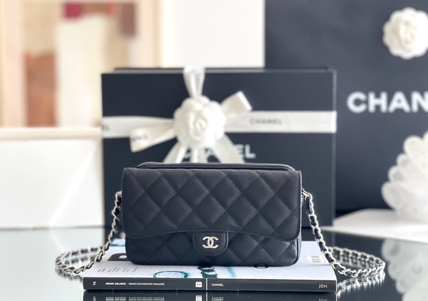 Chanel FLAP PHONE HOLDER WITH CHAIN