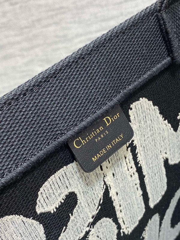 Christian Dior Large Dior Book Tote Miss Dior Graffiti Embroidery