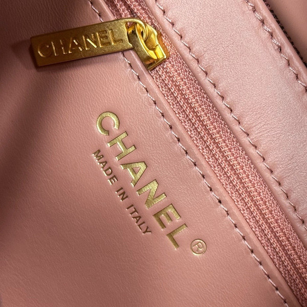 Chanel Kelly Mini Shopping Bag Rose Denim