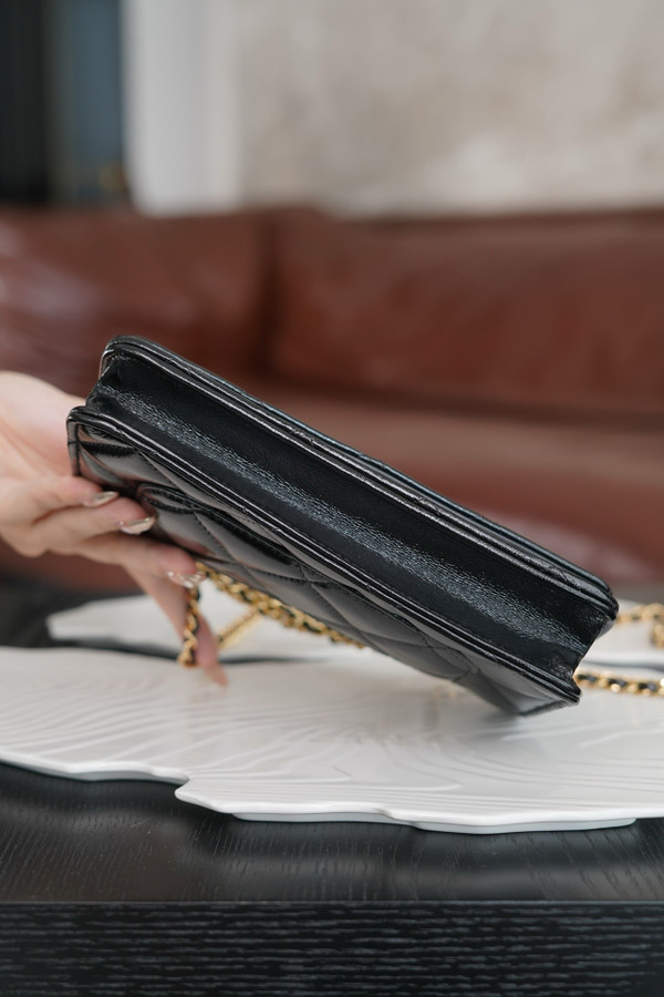 CHANEL 24B WALLET ON CHAIN WITH TOP HANDLE