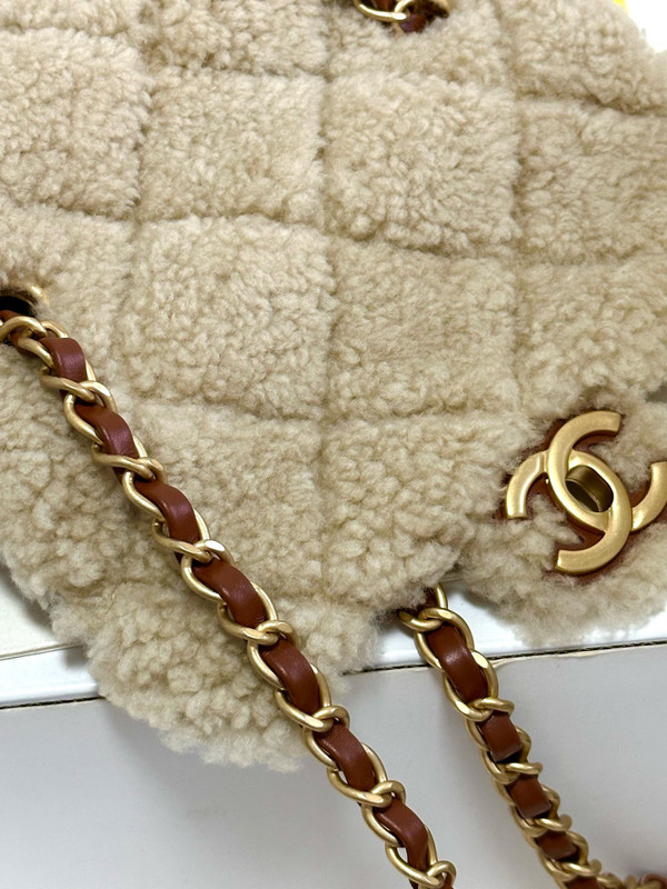 Chanel Small Shearling Lambskin FLAP BAG