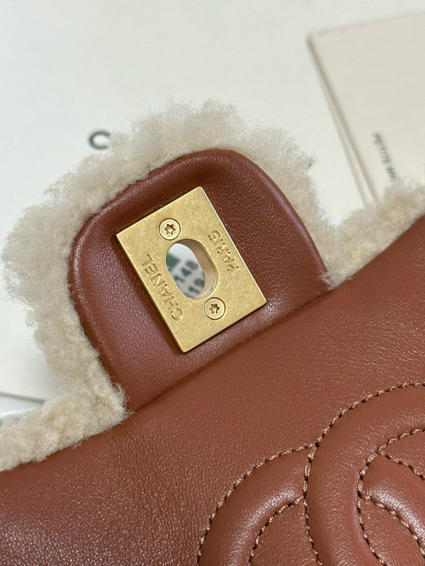 Chanel Small Shearling Lambskin FLAP BAG