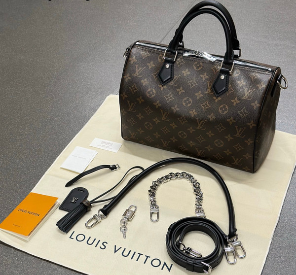 Louis Vuitton M12243 New Speedy Soft 30 Dark Bag