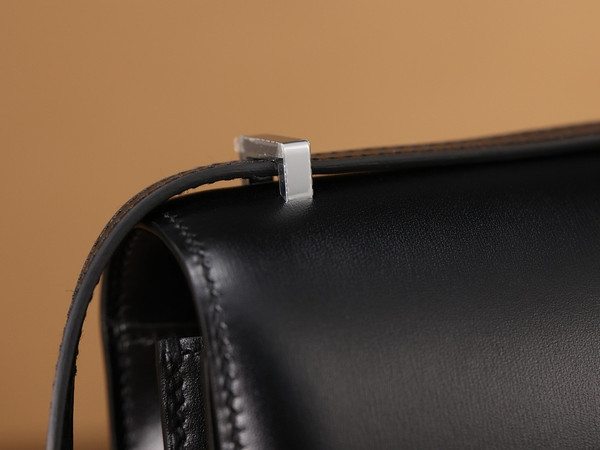 Hermes Constance 19 Mirror Black Box calf leather Palladium hardware