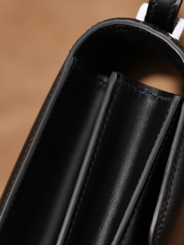 Hermes Constance 19 Mirror Black Box calf leather Palladium hardware