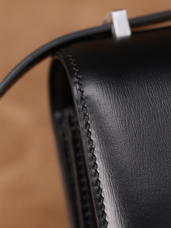 Hermes Constance 19 Mirror Black Box calf leather Palladium hardware
