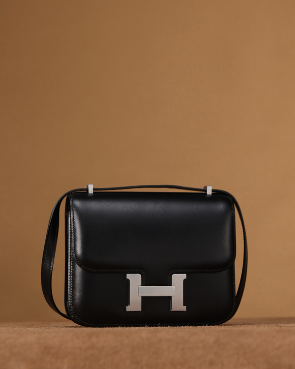 Hermes Constance 19 Mirror Black Box calf leather Palladium hardware