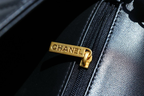 Chanel Shearling Lambskin FLAP BAG BLACK 2024