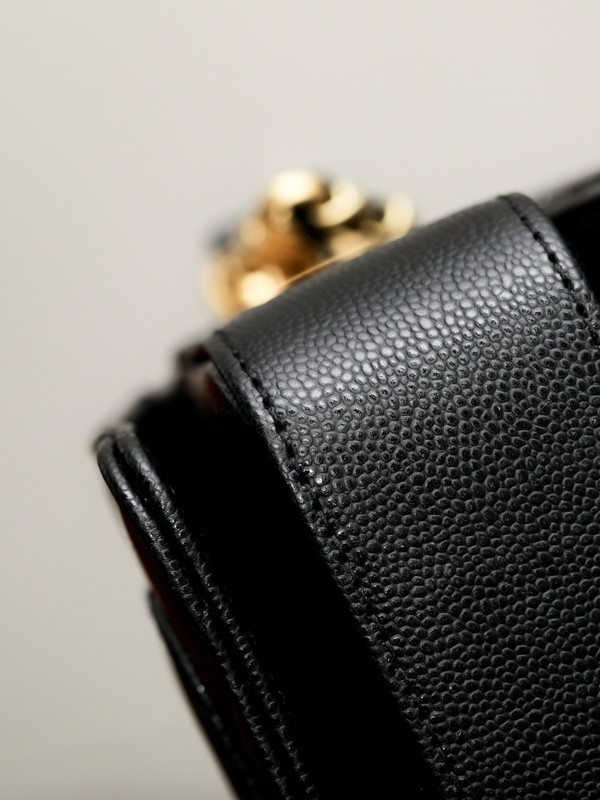 Chanel FALL-WINTER 2024/25   MINI FLAP BAG WITH TOP HANDLE BLACK