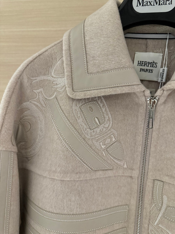 HERMES "Effet Kaleidoscope" zipped twillaine jacket