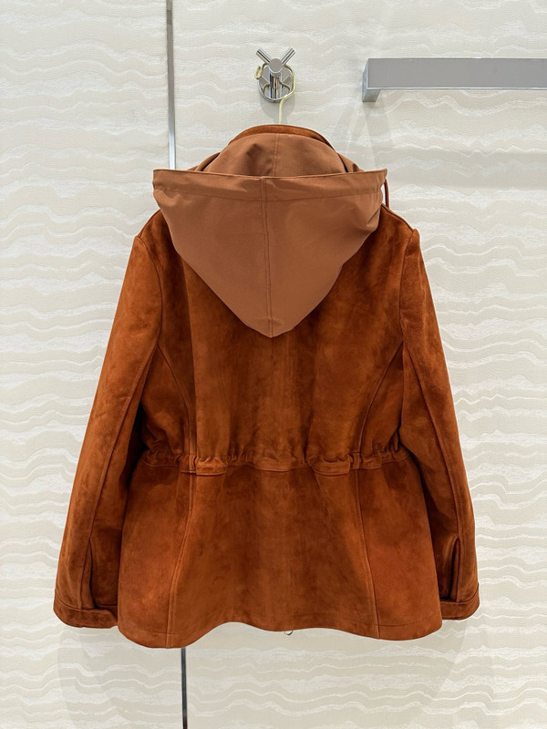Loro Piana Mini Traveller Jacket  Lambskin Brown