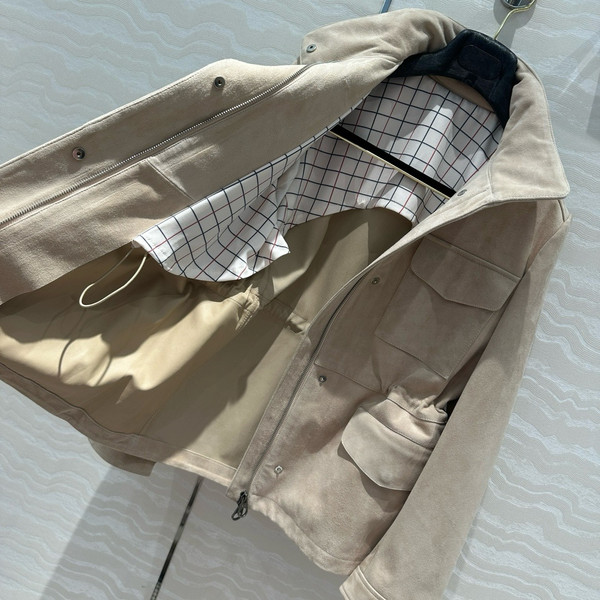 Loro Piana Mini Traveller Jacket  Lambskin Lotus Root