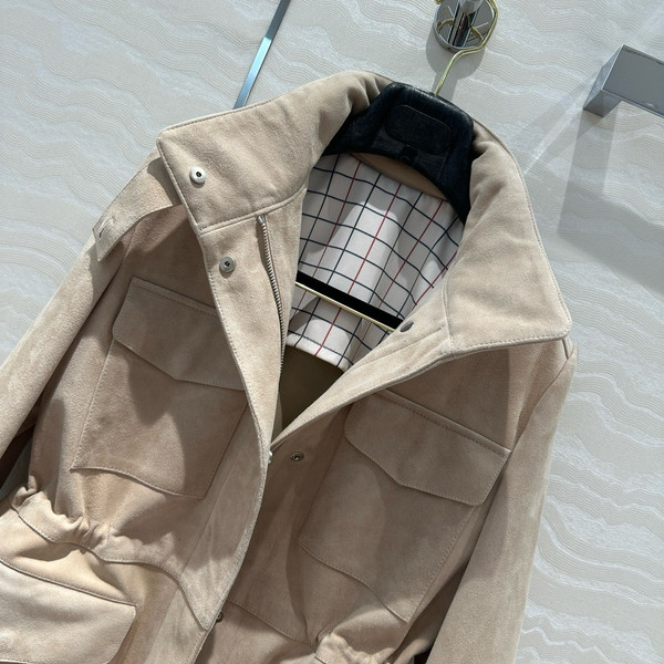 Loro Piana Mini Traveller Jacket  Lambskin Lotus Root