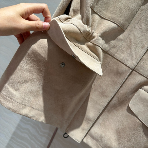 Loro Piana Mini Traveller Jacket  Lambskin Lotus Root