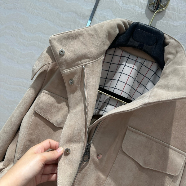 Loro Piana Mini Traveller Jacket  Lambskin Lotus Root