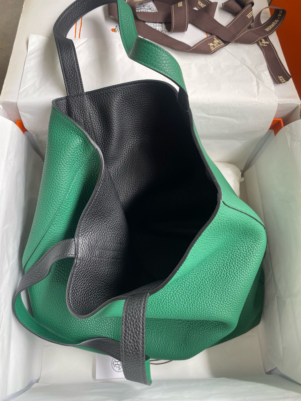 Hermes Double Sens Tote 30 Green/Black
