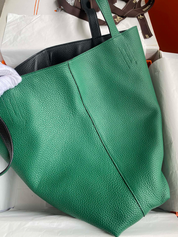 Hermes Double Sens Tote 30 Green/Black