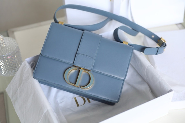 Christian Dior 30 MONTAIGNE CALFSKIN BAG BLUE2024