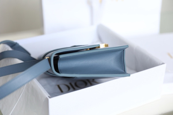 Christian Dior 30 MONTAIGNE CALFSKIN BAG BLUE2024