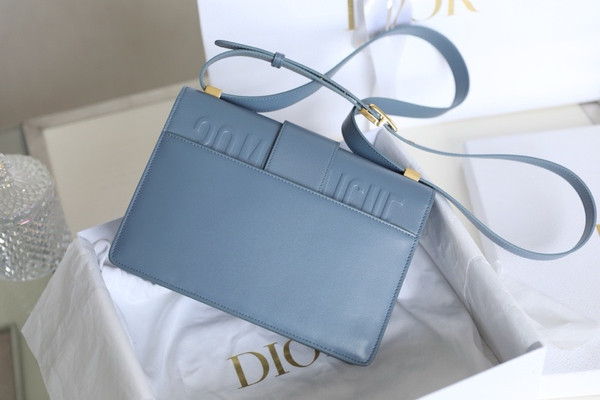 Christian Dior 30 MONTAIGNE CALFSKIN BAG BLUE2024