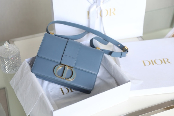 Christian Dior 30 MONTAIGNE CALFSKIN BAG BLUE2024
