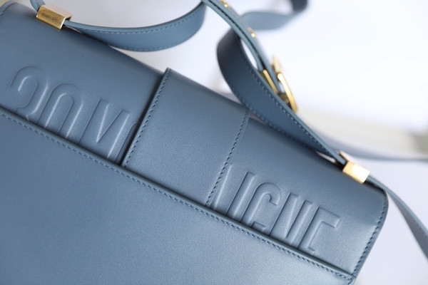 Christian Dior 30 MONTAIGNE CALFSKIN BAG BLUE2024