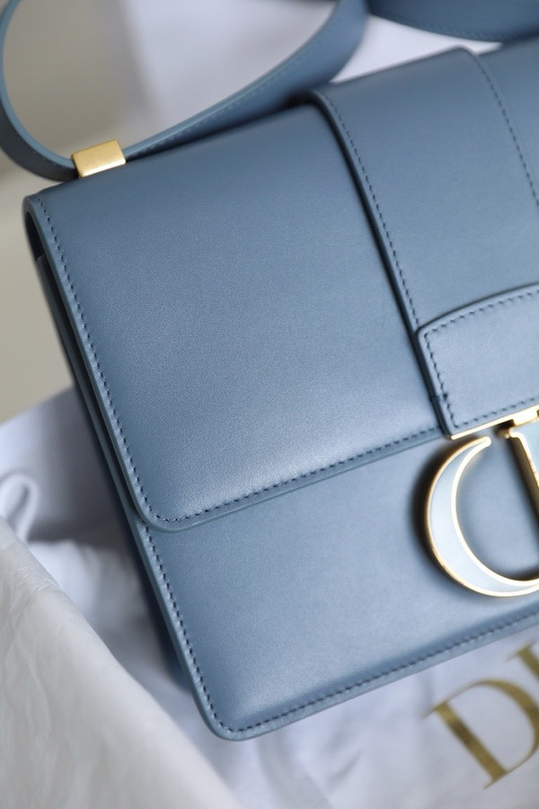 Christian Dior 30 MONTAIGNE CALFSKIN BAG BLUE2024