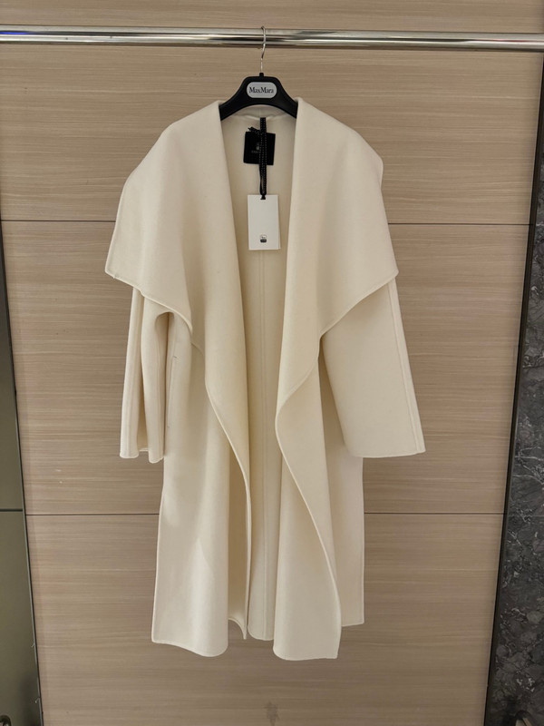 Colombo WHITE DOUBLE CASHMERE COAT