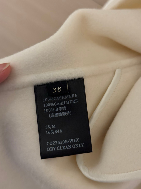 Colombo WHITE DOUBLE CASHMERE COAT