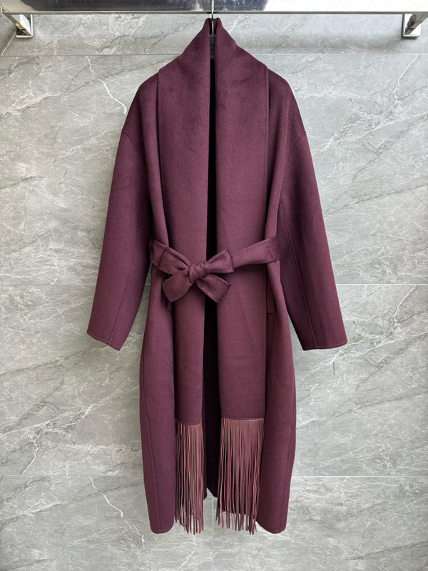COLOMBO CASHMERE FRINGED COAT