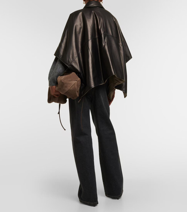 BRUNELLO CUCINELLI Leather overshirt