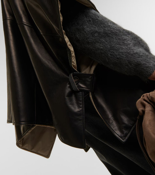 BRUNELLO CUCINELLI Leather overshirt