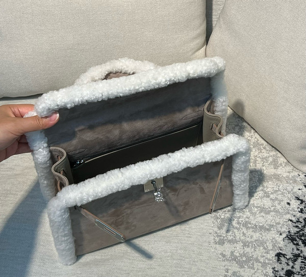Hermes "Teddy" Mini Kelly Pluch II 20 Etoupe