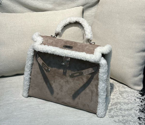 Hermes "Teddy" Mini Kelly Pluch II 20 Etoupe