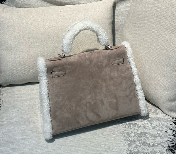 Hermes "Teddy" Mini Kelly Pluch II 20 Etoupe
