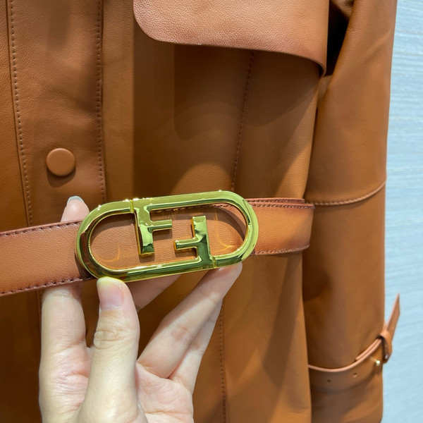 Fendi Blouson Brown leather jacket