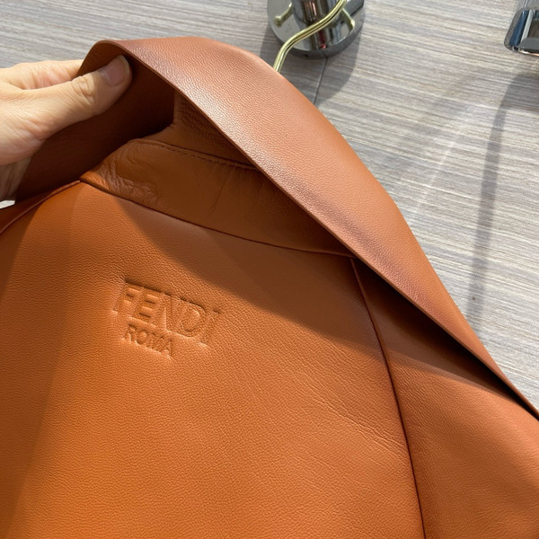 Fendi Blouson Brown leather jacket