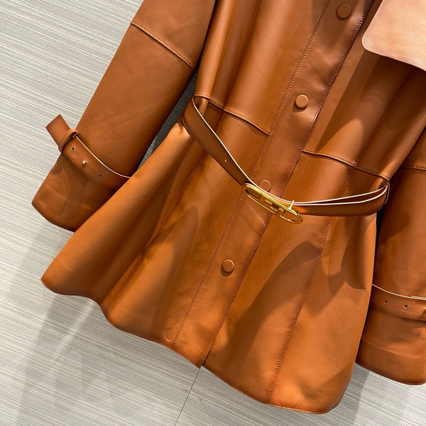 Fendi Blouson Brown leather jacket
