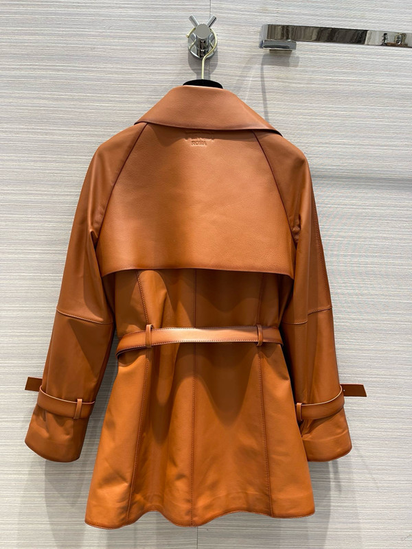 Fendi Blouson Brown leather jacket